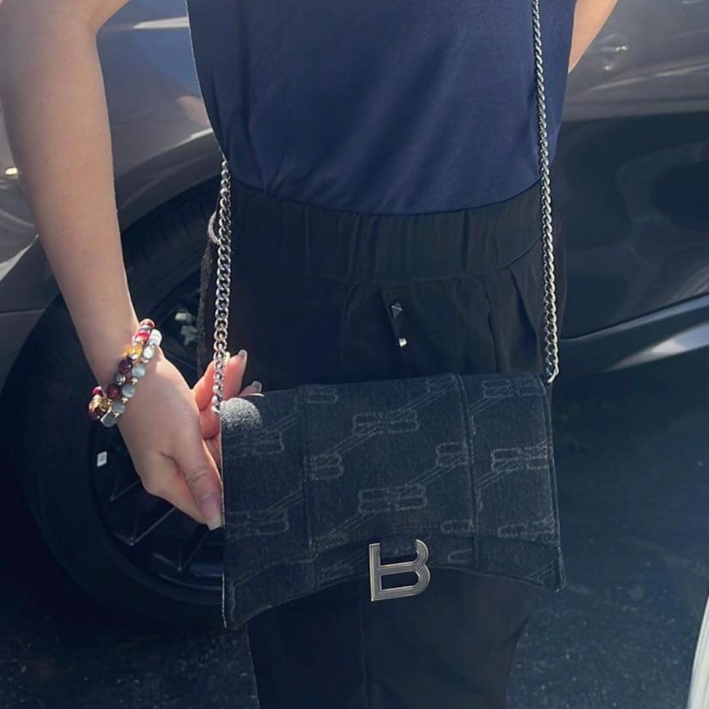 Authentic Balenciaga with silver sling